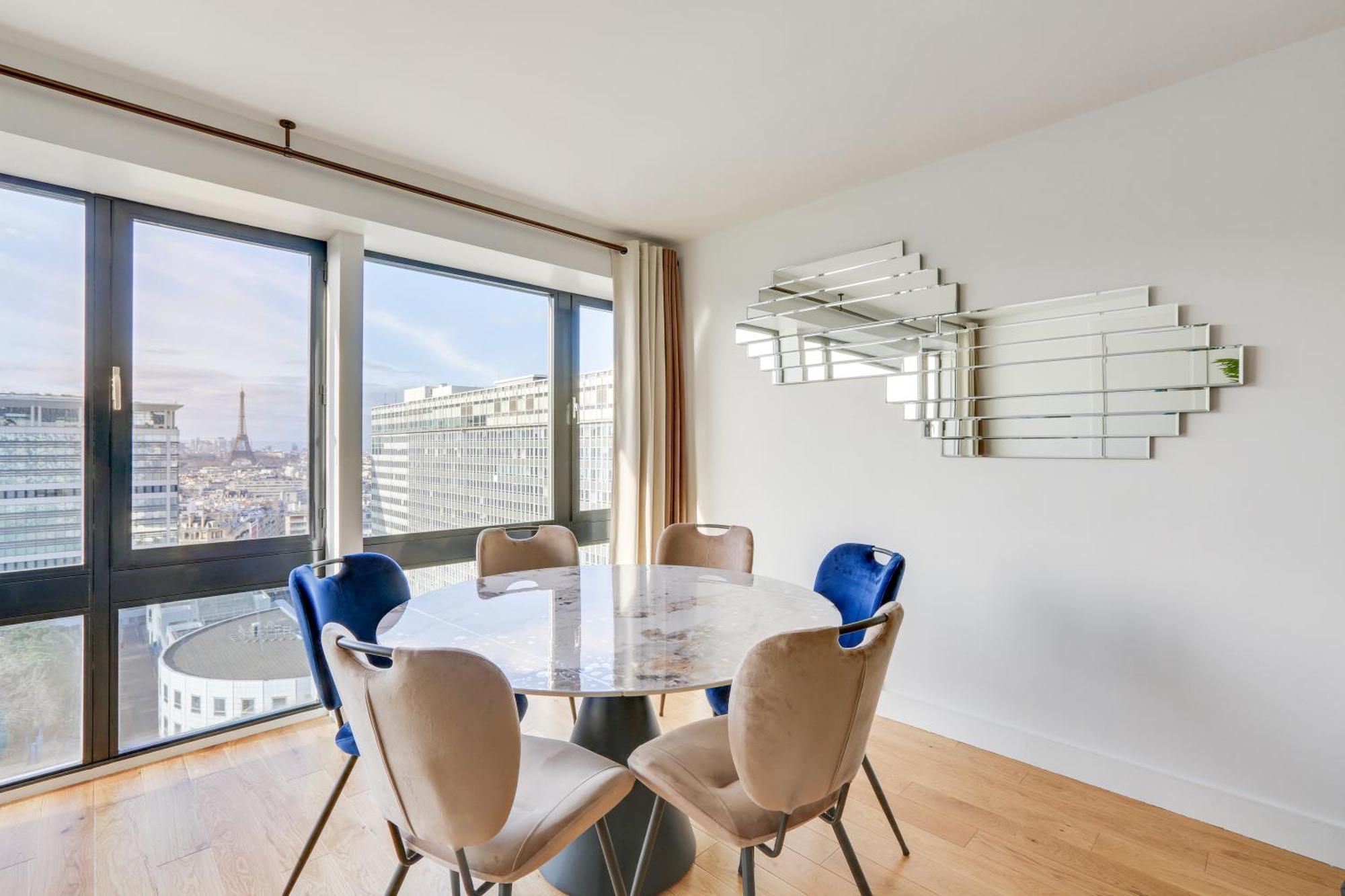 Paris Luxury Apartment 75M2 With Eiffel Tower View, 1 Min Metro, Parking Zewnętrze zdjęcie