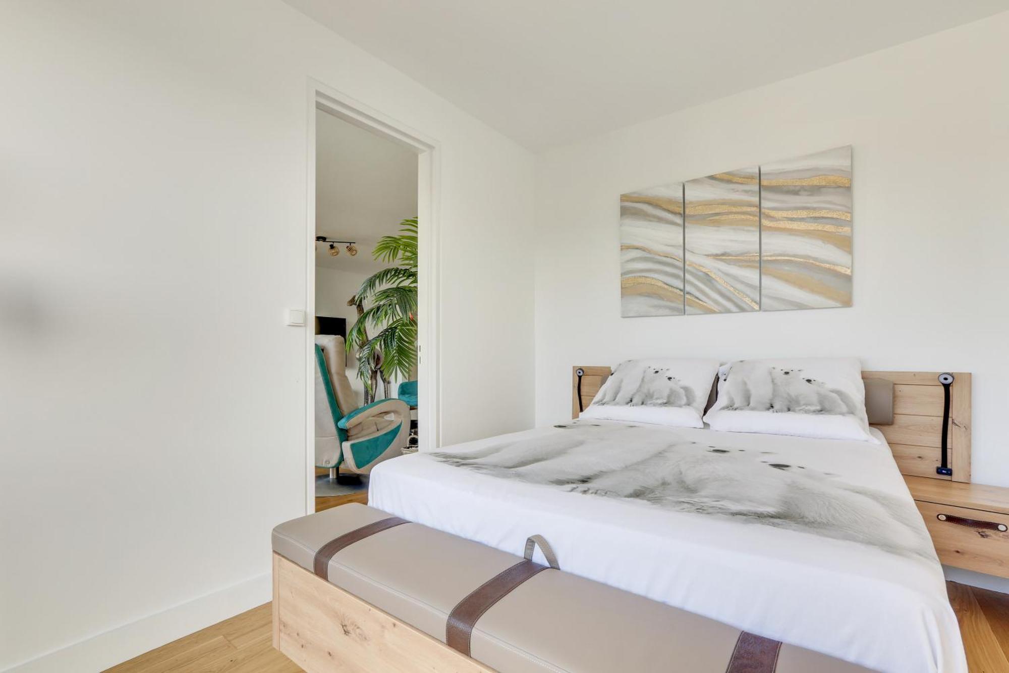 Paris Luxury Apartment 75M2 With Eiffel Tower View, 1 Min Metro, Parking Zewnętrze zdjęcie
