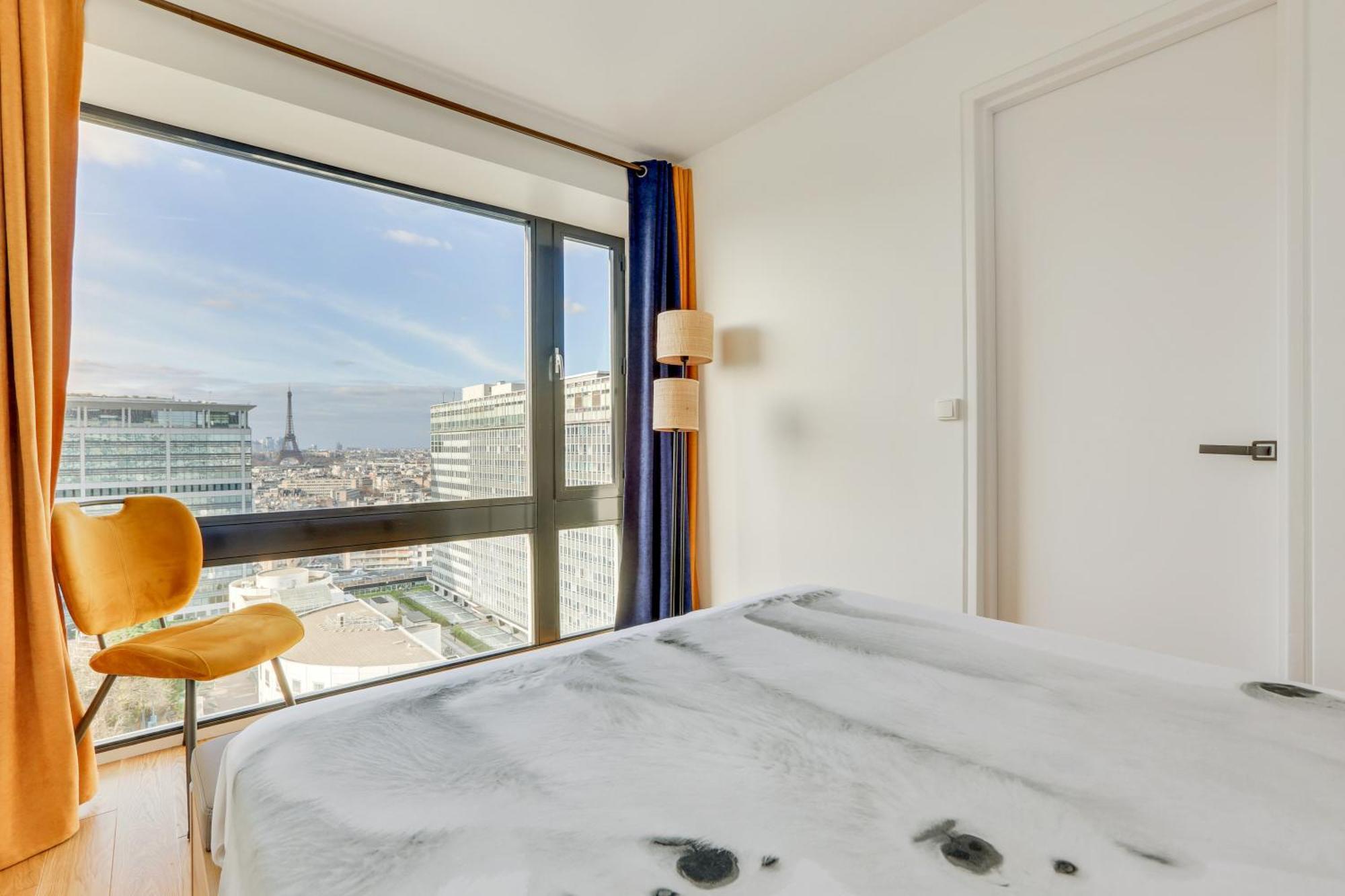 Paris Luxury Apartment 75M2 With Eiffel Tower View, 1 Min Metro, Parking Zewnętrze zdjęcie