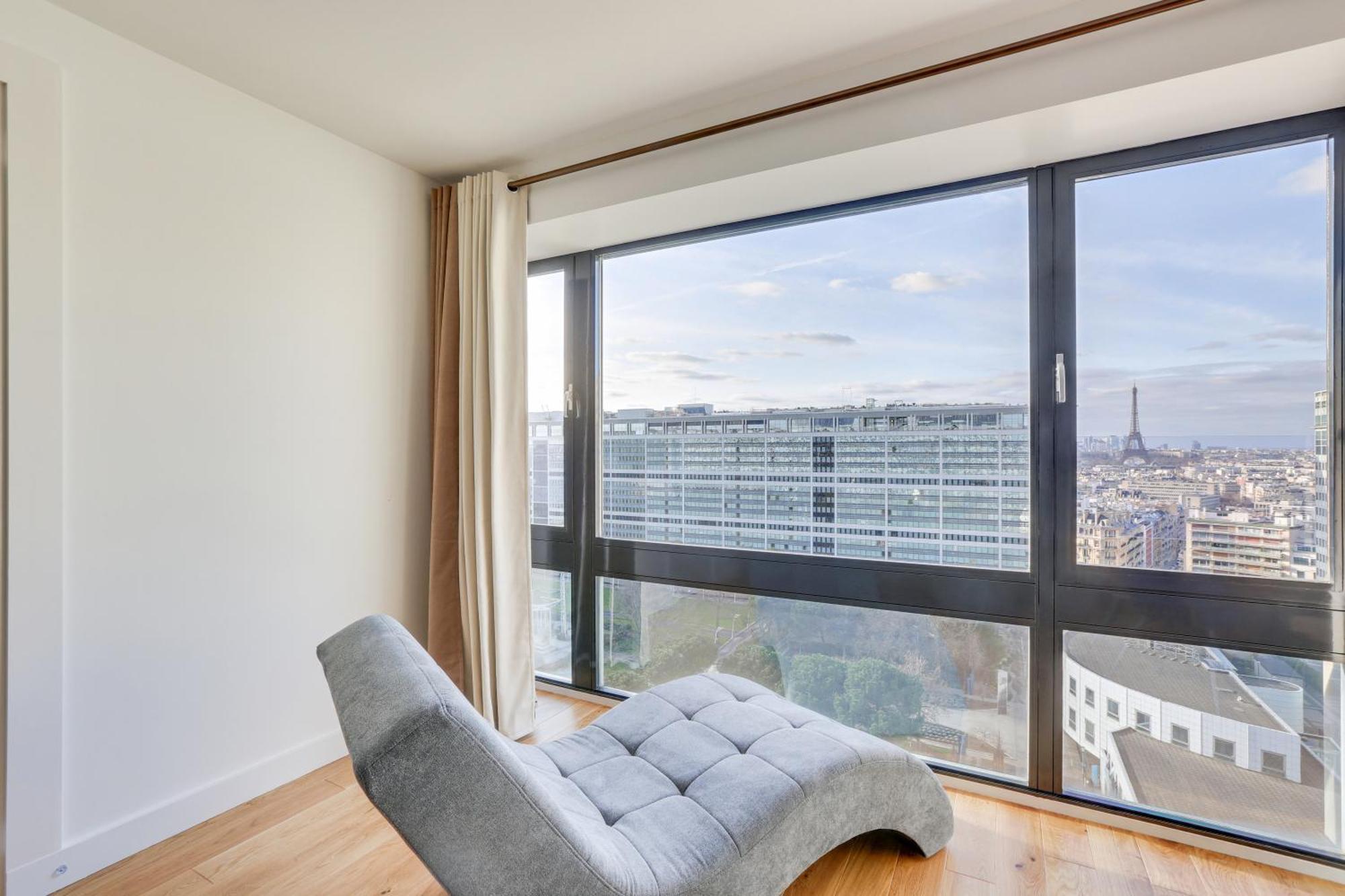 Paris Luxury Apartment 75M2 With Eiffel Tower View, 1 Min Metro, Parking Zewnętrze zdjęcie